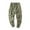 Army Green, variant on JURANMO Men's Hiking Pants, Big and Tall Cargo Pants Drawstring Elastic Waist Tapered Pants Multi-pockets Hiking Pants Soft Cotton Ripstop Outdoor Active Trousers Deals of Today Khaki XXXXL