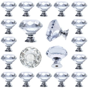 Tbest 10pcs Crystal Glass Cabinet Knobs Drawer Dresser Knobs