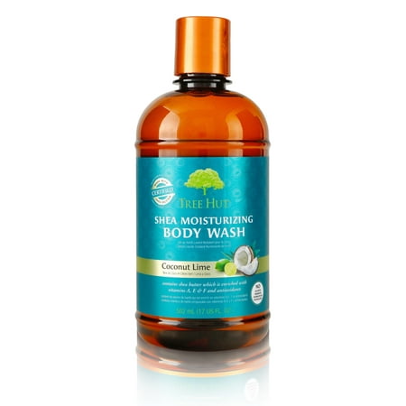 Tree Hut Shea Moisturizing Body Wash Coconut Lime, 17oz, Ultra Hydrating Body Wash for Nourishing Essential Body