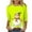 Yellow32, variant on Darzheoy Womens Tops Hoodless Solid Color Graphic Drop Shoulder Trendy Loose Sweatshirts Pullover Lightweight Round Neck Christmas Fall Winter Blouses