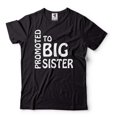 thumbnail image 2 of Promoted To Big Sister Tee Big Sister Announcement Shirt Sister Shirt Pregnancy Announcement Tee (Small Military Green), 2 of 6
