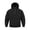 Black, variant on Men's Half-Zip Hooded Windbreaker, Raglan Sleeve Button Pocket Casual Outdoor Pullover for Men Black XXL