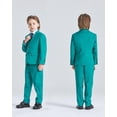 thumbnail image 4 of Boys 5 Piece Slim Fit Suit Set, Solid Formal Dresswear of Jacket Vest Pants Shirt and Tie, 4 of 12