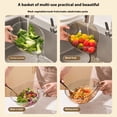 thumbnail image 4 of Advancent Cesta de drenaje para alimentos versátil y funcional en la cocina Salida de agua suave y sin obstáculos Cocina y Comedor color transparente, 4 of 6