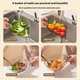 thumbnail image 4 of Escurridor para Frutas y Verduras Cateissary Práctico y Conveniente Filtro de Cocina Resistente Negro Transparente, 4 of 6