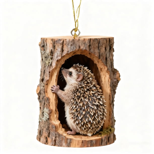 Artículos Colgantes Adornos Navideños Acrílicos De Animales Del Bosque, Bonitos Adornos Colgantes Para Árbol Genealógico, 8cm (1 Unidad) Rkxzt