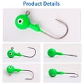 Hand-Tied Marabou Feather Jig Heads – Perfect For Crappie, Bluegill, Panfish & More (1/16 Oz & 1/32 Oz)