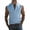 Sky Blue, variant on Men's Linen Henley T-Shirt Sleeveless Half Buttons Casual Beach T-Shirts with Pocket Fashion Travel Muscle Fit Tops