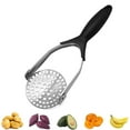 TIIFSWHS Stainless Steel Potato Mashers Ricers Garlic Mud Pressure