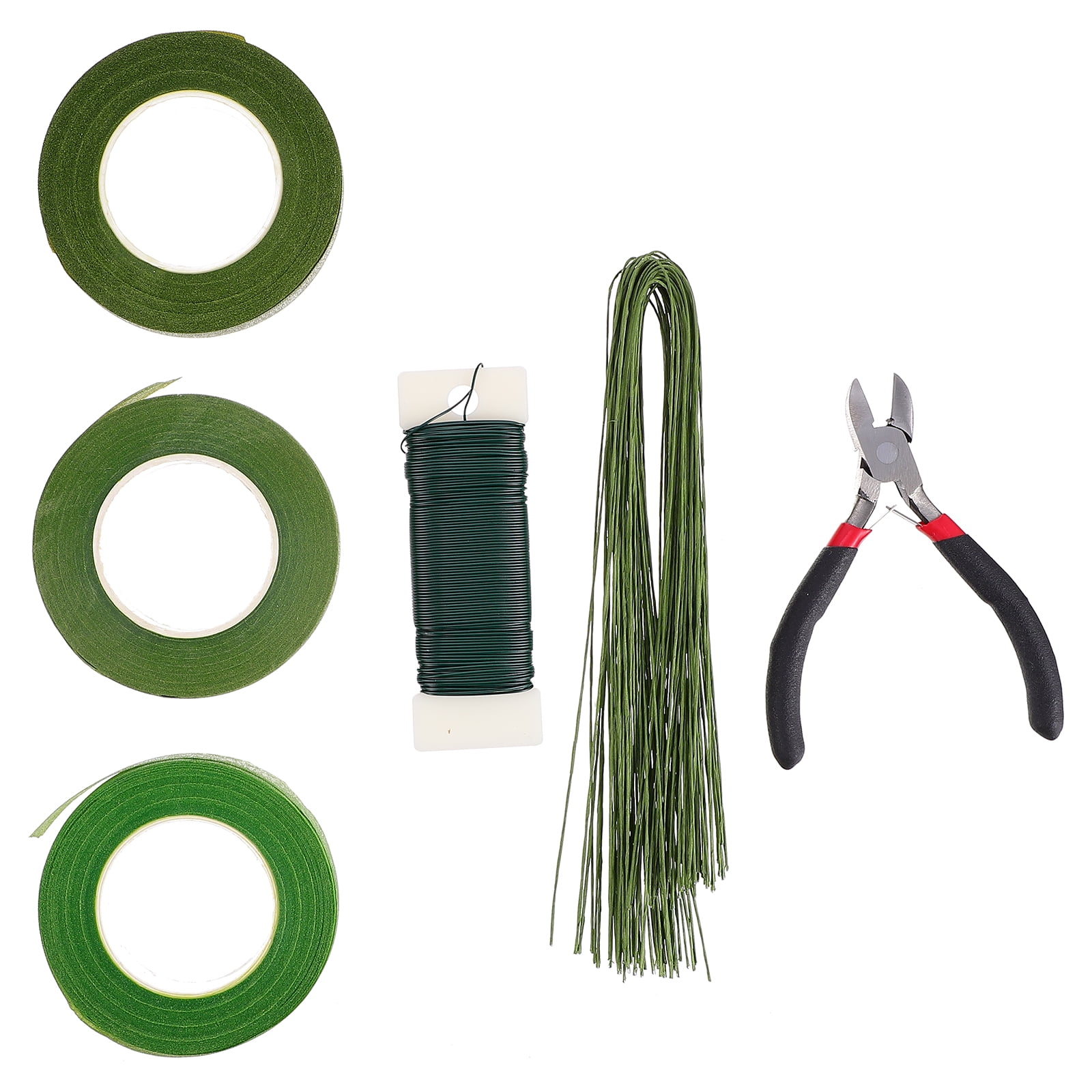DRAFIDEEP Floral Arrangement Tools Kit Dark Green For Wedding Bouquet And Home Decor 2 Sets
