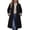 Black, variant on Women’s Long Button Down Trench Coat Classic Lapel Collar Long Sleeve Lined Casual Jacket Fashion Elegant Outerwear White 2XL