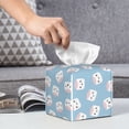 thumbnail image 6 of Lsque Cartoon Sushi Printed Tissue Box Cover Holder, Facial Paper Organizer Dispenser,Square with Bottom Belt, PVC Leather Decorative Organizer, 6 of 8