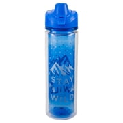 COOL GEAR 2-Pack 20 oz Essence Chugger Water Bottle with Wide Mouth & Flip Cap Design - Unicorn/Leaves