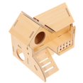 thumbnail image 3 of Wooden Hamster House Hideout for Small Animals Safe and Synthetic Material Size 10.5 x 7.5 x 7.5 inches, 3 of 5