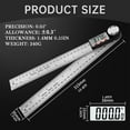 Reduced VOYOAO Digital Angle Ruler 2024 New 2 In 1 Precision Ruler negj-nipple-ruler-nipple-measuring-ruler-for-flange-size-silicone