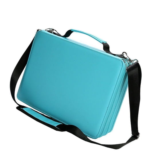 Multifunctional Large Capacity Art Marker Pen Holder Carrying Bag 168/224 Slot Marker Carrying Case with Shoulder Strap
