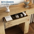 thumbnail image 3 of 47-Inch Entryway Foyer Hallway Tables with Drawer, Wooden Rectangular Sofa Table Behind The Couch, Industrial Farmhouse Long Console Table for Entrance, Living Room, 3 of 10