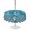 CadetBlue, variant on Outdoor Tablecloth with Umbrella Hole for Patio/Picnic/Party/Camping, Blue Coastal Waterproof Table Cloth Round Cover Washable, Starfish Coral Summer Beach Ocean (Dia 60")