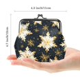 thumbnail image 2 of Snowflake Men's Wallet with Coin Purse - 0.7 Microfiber Zinc Alloy Jaws, 4.3x4.7 in/11x12 cm - Stylish and Functional Accessories for Men, 2 of 7