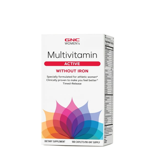 GNC Women's Active Multivitamin without Iron, 180 Caplets