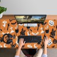 thumbnail image 4 of Long Mouse Pads for Desk,Classic Halloween Pattern Desk Mats on Top Of Desks, Desk Mouse Pad Extra Large with 3mm Non-Slip Base and Stitched Edge for Gaming,Office,Work,Home 47.3"x23.6", 4 of 6