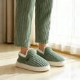 thumbnail image 5 of longantii Fluffy Slippers for Women Men, Cloud Slippers Pillow Warm Fuzzy House Slippers, Thick Sole Anti-Skid Cozy Plush Booties(Mint Green), 5 of 5