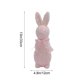 thumbnail image 3 of Decoración de conejo de Pascua de pie Figurita de espuma 13 pulgadas – lazo brillante, rosa verde morado azul naranja amarillo – jardín de la casa y patio regalo de Pascua, 3 of 6