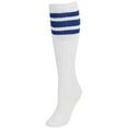 thumbnail image 1 of CTM® Striped Top Ribbed Tube Socks (4 Pair Pack), 1 of 2