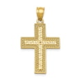 thumbnail image 4 of 14K Yellow Gold Greek Filigree Cross Pendant, 4 of 5