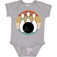 thumbnail image 3 of Inktastic Bowling Pins Ball Bowler Retro Sunset Boys or Girls Baby Bodysuit, 3 of 5