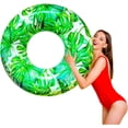 thumbnail image 1 of Pool Floats for Adults, Swimming Beach Tube, Adult Swim Ring, Adult Pool Float with Two Handles,Leaf Swim Ring, 1 of 5