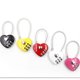 thumbnail image 2 of Cerradura de combinación, cuerda de alambre con forma de corazón cerradura de equipaje, cerradura de puerta pequeña, candado de pareja para bolsas de viaje, maleta, taquillas, mochilas, 2 of 5