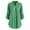 Green, variant on ICHUANYI Women Ladies Large Size Button Solid Lace V-Neck Long Sleeve Shirt Blouse