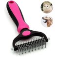thumbnail image 1 of Pet Grooming Tool- 2 Sided Undercoat Rake For Dogs &cats-dematting Comb-Pink-Quantity, 1 of 5