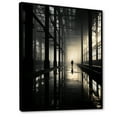 thumbnail image 2 of Designart "Sapphire-Hued Sunrise In The Industrial Setting" Factories Floater Framed Wall Art Prints, 2 of 5