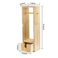 thumbnail image 5 of Toilet Paper Holder Wood Bathroom Toilet Tissue Paper Roll Storage Holder Stand, 5 of 5