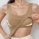 thumbnail image 4 of Ropa interior térmica para mujer, color sólido, cuello en U con cojín en el pecho, hilo, sin mangas, ropa interior de poliéster para mujer, 4 of 6