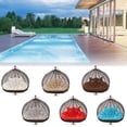 thumbnail image 2 of Silla colgante de columpio de jardín, calada simple con cojín y soporte, mecedora suave para el hogar, novedad de 2022 Fivean unisex, 2 of 2