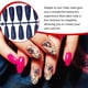 thumbnail image 3 of Qarigey 24 Uds. De polvo brillante para uñas postizas, cobertura completa, prensa extralarga, puntas de uñas con purpurina artificial, Type5 NO5, 3 of 6