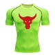 thumbnail image 5 of Camiseta deportiva de manga corta de secado rápido, ropa base para correr, ropa de entrenamiento para gimnasio, mallas elásticas transpirables que absorben el sudor para hombres, 5 of 6
