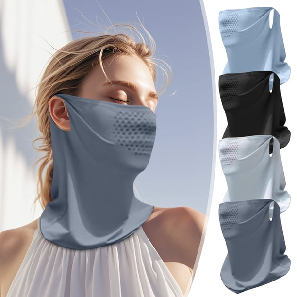 Mascarilla Protectora Solar para Cuello, Ideal para Ciclismo, Senderismo y Pesca. Toalla Facial, Pañuelo para La Cabeza, Bufanda de Seda de Hielo | Protección Solar Upf50+, Transpirable, de Secado Rá