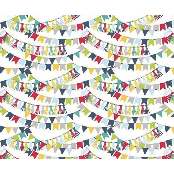 Free Spirit Maude Asbury Piccadilly Bannerline Blue Cotton Fabric By Yd