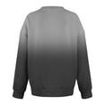 thumbnail image 6 of ZQGJB Fall Ombre Sweatshirts for Women Lightweight Casual Tie Dye Gradient Print Long Sleeve V Neck Pullover Tops Fashion 2025 Outfit Sweatshirt with Kangaroo Pockets Black M, 6 of 6