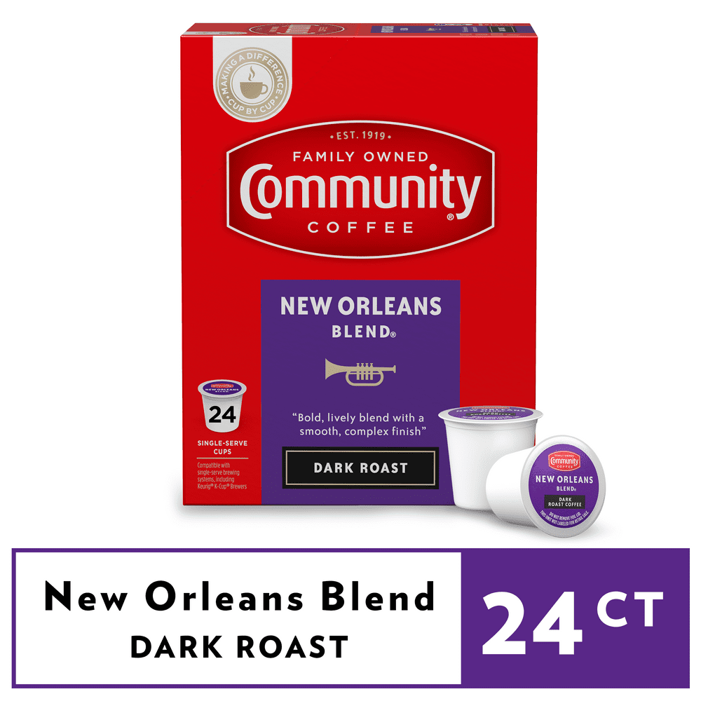 Community Coffee New Orleans Blend® Pods for Keurig Kcups 24 Count