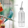 thumbnail image 4 of Alimentador de Agua del Loro Fuente de Agua Potable automática Boquilla de Acero Inoxidable Pezón Pájaro de Agua para Mascotas(L) EOTVIA No, 4 of 6