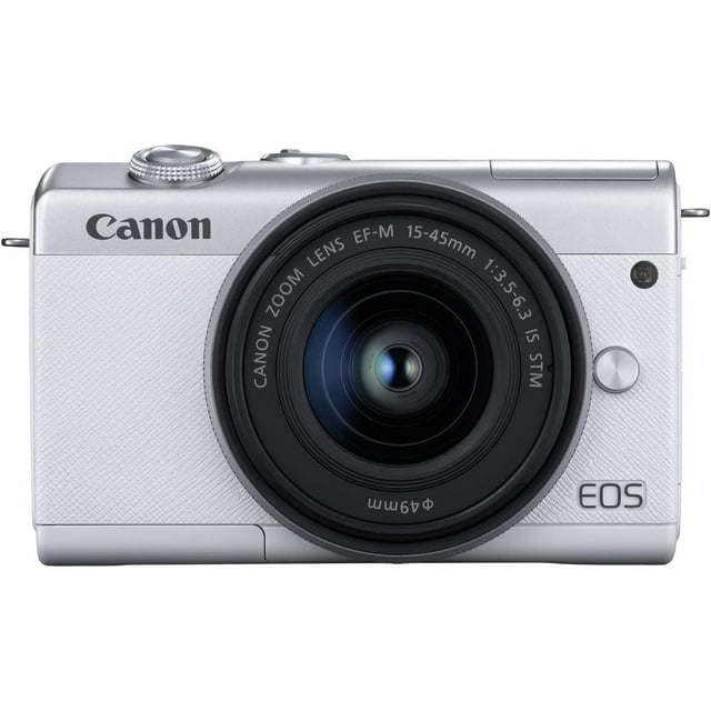 Canon EOS M200 Appareil Photo Numérique Compact Sans Miroir avec Objectif EF-M 15-45mm, Blanc