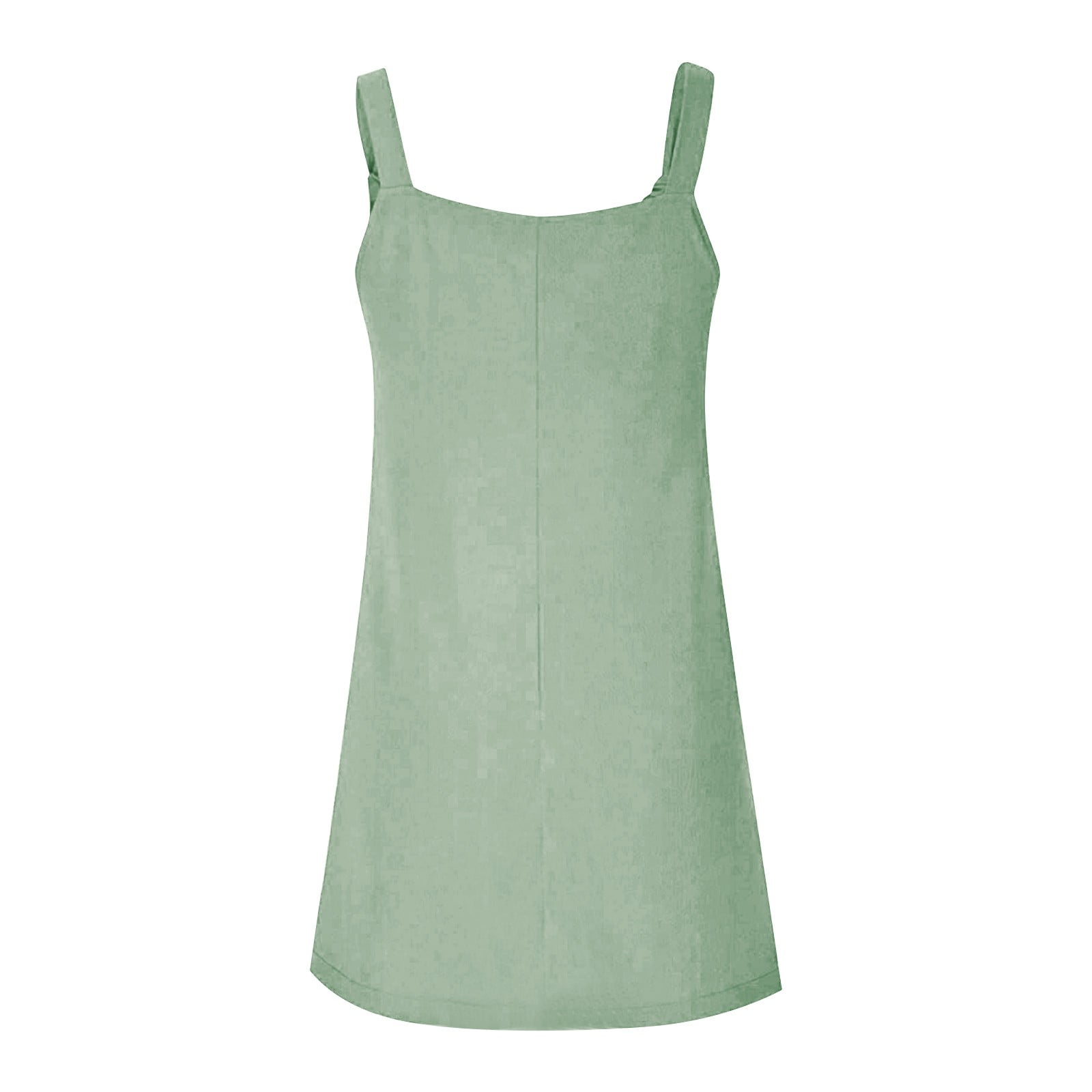 iOPQO Overalls Women Womens Dresses Women Soild Pinafore Square Apron Garden Work Pinafore Dress Suspender Dress Casual Dresses For Women Army Green L