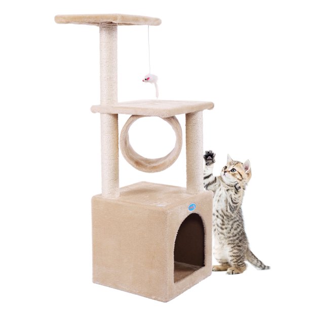 Jaxpety 36 Deluxe Cat Tree Condo Furniture Play Toy Kitten Pet Cat Tree Condo Furniture Play Toy