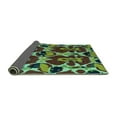thumbnail image 2 of Ahgly Company Indoor Rectangle Abstract Turquoise Blue Modern Area Rugs, 4' x 6', 2 of 4