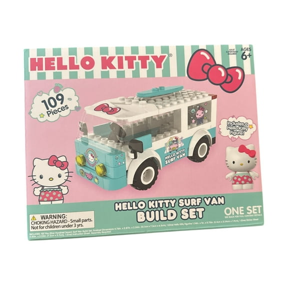 Hello Kitty Surf Van Build Set 109 pieces